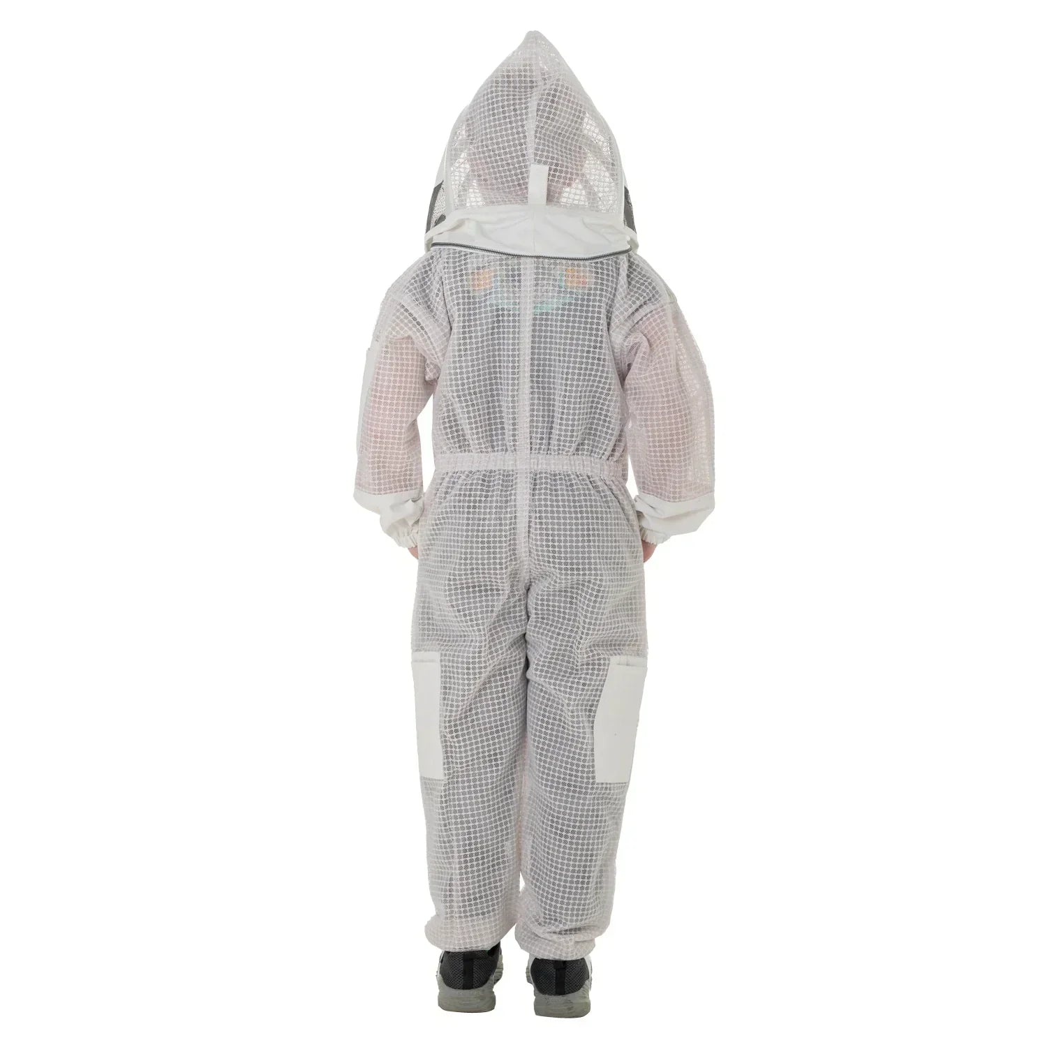 Children’s White Beekeeping Suit with Detachable Hood Safe