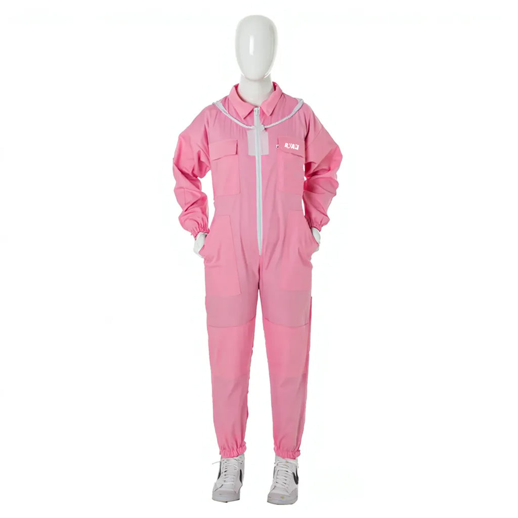 Children’s Pink Beekeeping Suit with Detachable Hood Safe