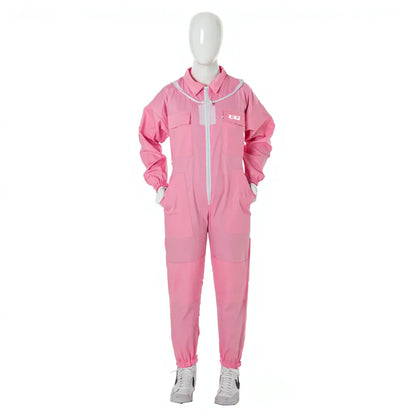 Children’s Pink Beekeeping Suit with Detachable Hood Safe
