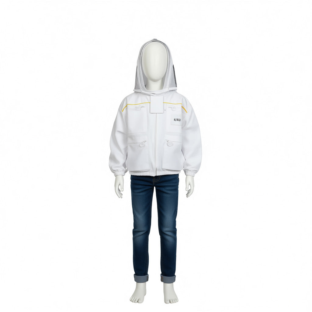 Pro 3-Layer Ventilated Beekeeper Jacket with Fencing Veil  Professional Protection