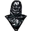 Shiny PVC Wetlook Nylon Hood with Soft Polyester Padding
