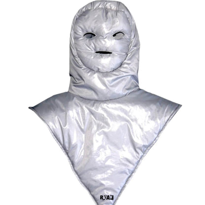 Shiny PVC Wetlook Nylon Hood with Soft Polyester Padding