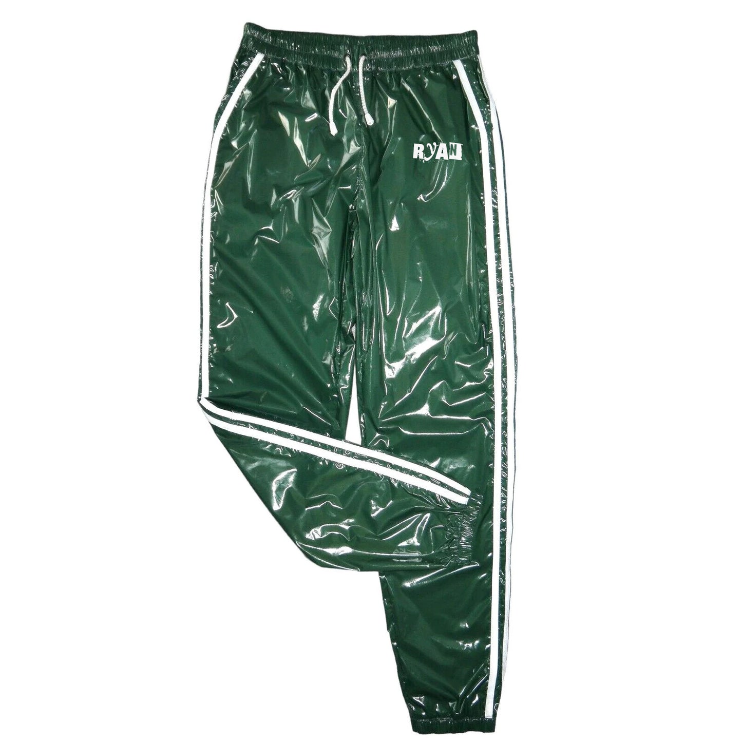 Shiny Nylon Pants with Stripes – Sporty & Stylish Comfort