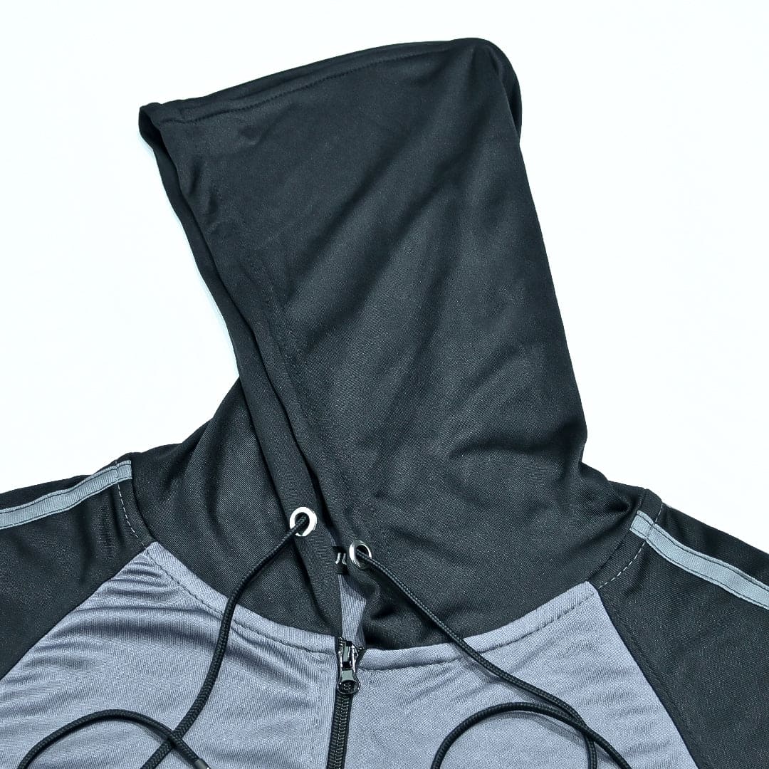 Hooded Zipper Tee &amp; Trouser Set