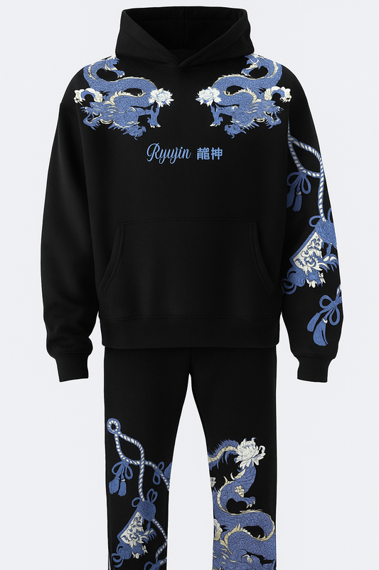 Jupiter Oversized Ember Dragon X Ryujin Vogue Fleece Trackpair