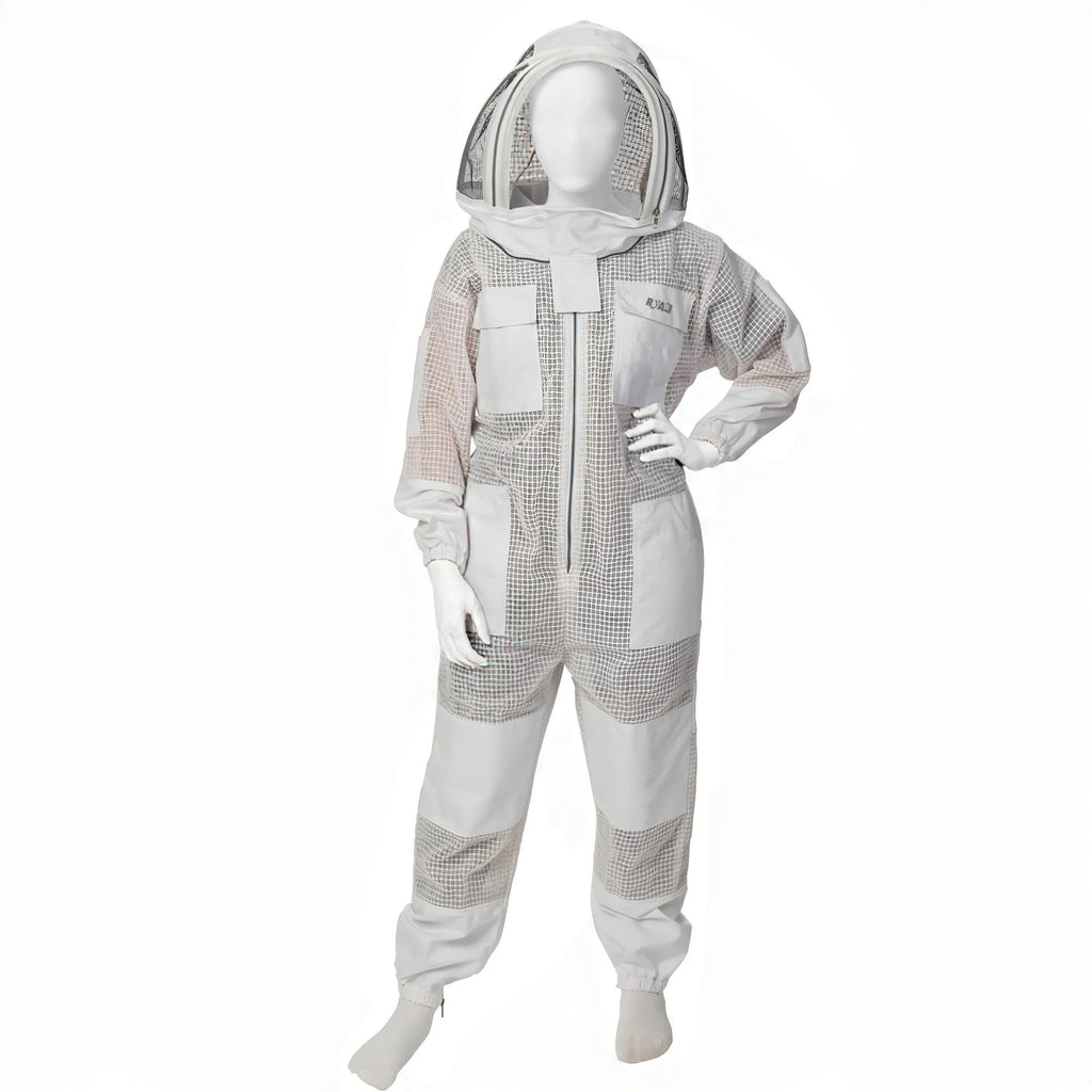 White Beekeeping Suit with Fencing Veil Ultimate Protection
