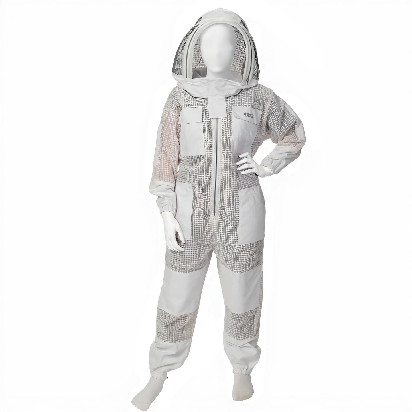 White Beekeeping Suit with Fencing Veil Ultimate Protection