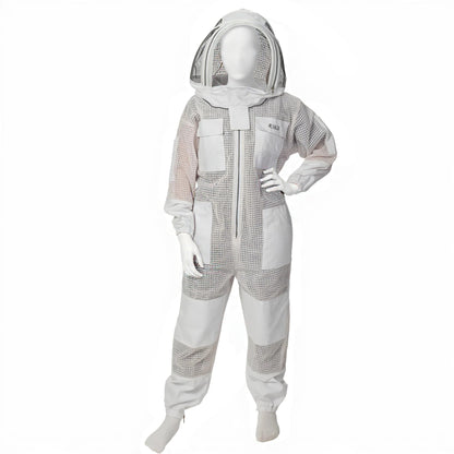 White Beekeeping Suit with Fencing Veil Ultimate Protection