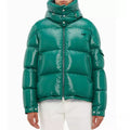Designer Bright-Color Shiny Puffer Jacket Men’s Winter Bomber with Stand Collar