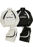 Signature Contrast Piping Tracksuit Set – Black &  White by RYAN CORPORATION