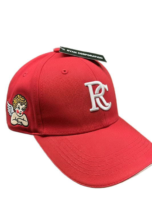 Red Baseball Cap with RC Logo &  Cherub Embroidery