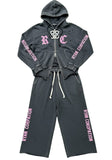 Dark Charcoal Lounge Set – RC Gothic Pink