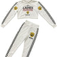 White Checkerboard Ladies Tracksuit – Cropped Hoodie &amp; Leggings Set by Ryan Corporation