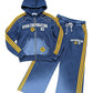 Dark Blue Sweat Suit – Zippered Hoodie &  Drawstring Pants