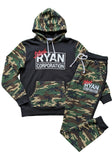 Ryan Corporation Camouflage Hoodie & Pants Tracksuit