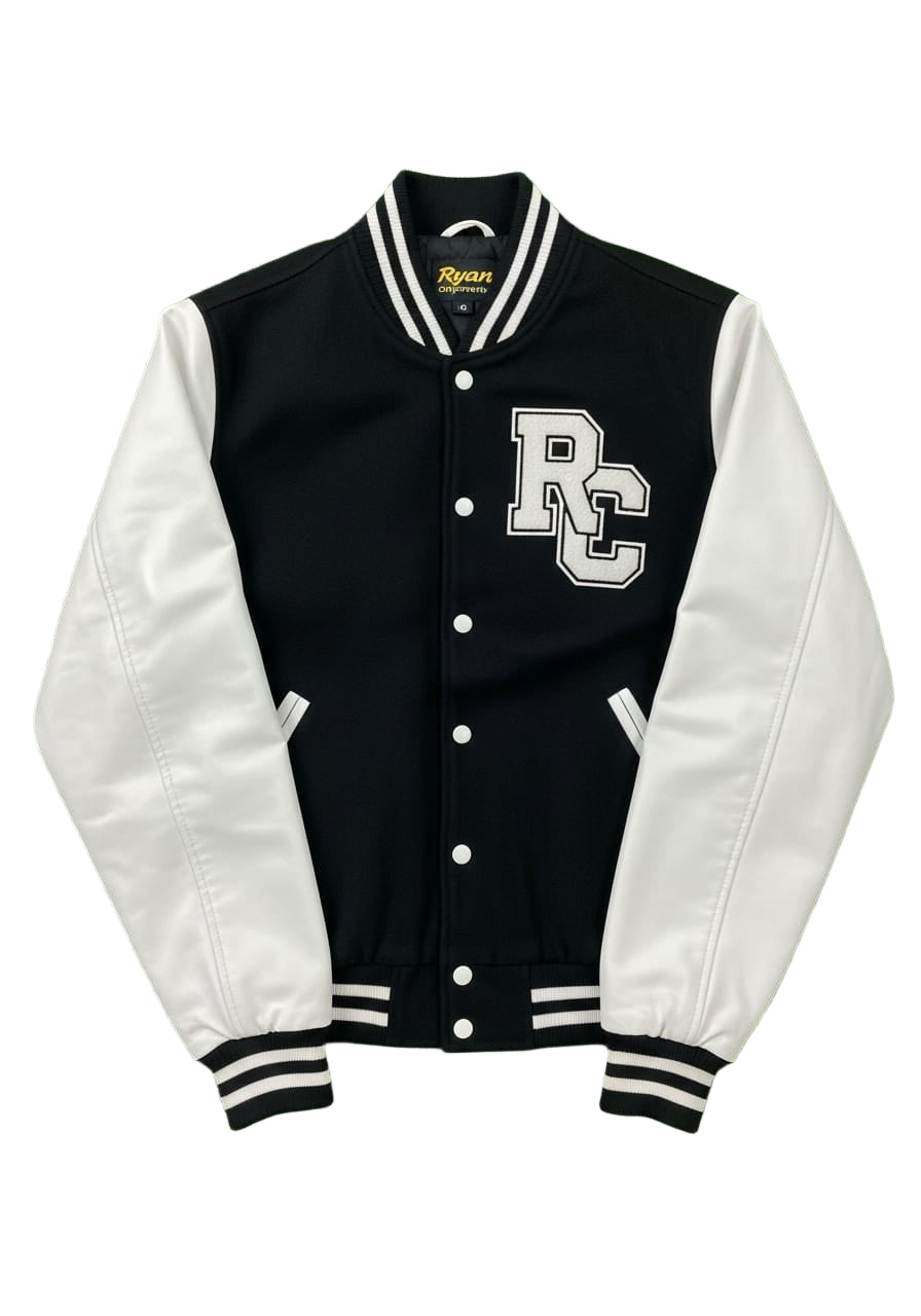 Ryan Corporation Black & White Varsity Jacket