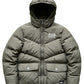 Ryan Corporation Dark Olive Puffer Jacket with Hood and Chevron Quilting