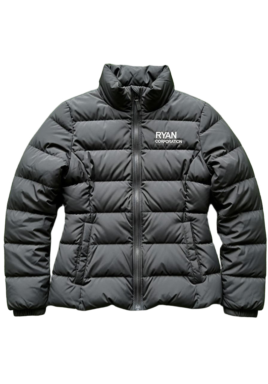 Black Quilted Puffer Jacket – Water-Resistant Insulated Outerwear
