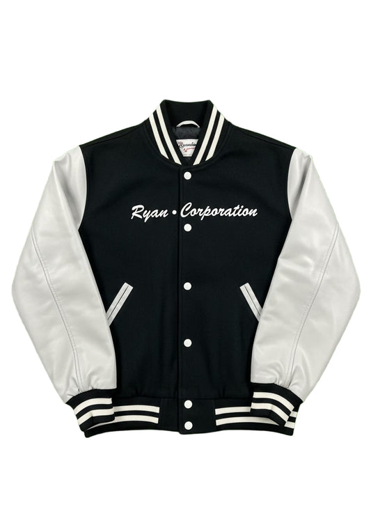 Men’s Black & Gray Varsity Jacket Ryan Corporation