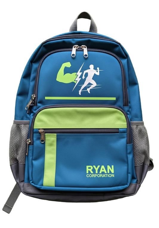 RYAN CORPORATION Teal Blue Backpack
