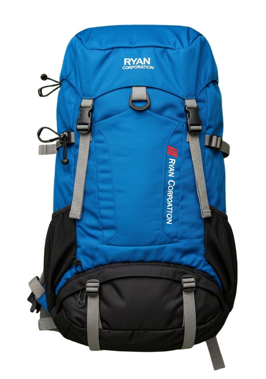 RYAN CORPORATION Blue &  Black Hiking Backpack