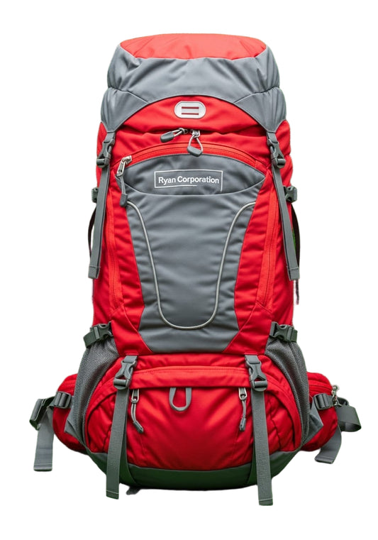 RYAN CORPORATION Red & Gray Hiking Backpack