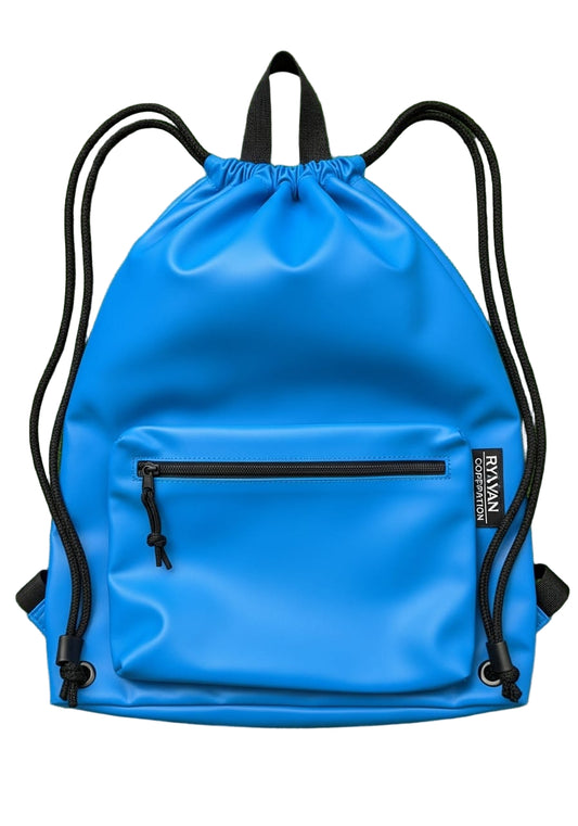 Bright Blue Drawstring Backpack