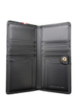 Black Leather Bifold Wallet Classic RC Design