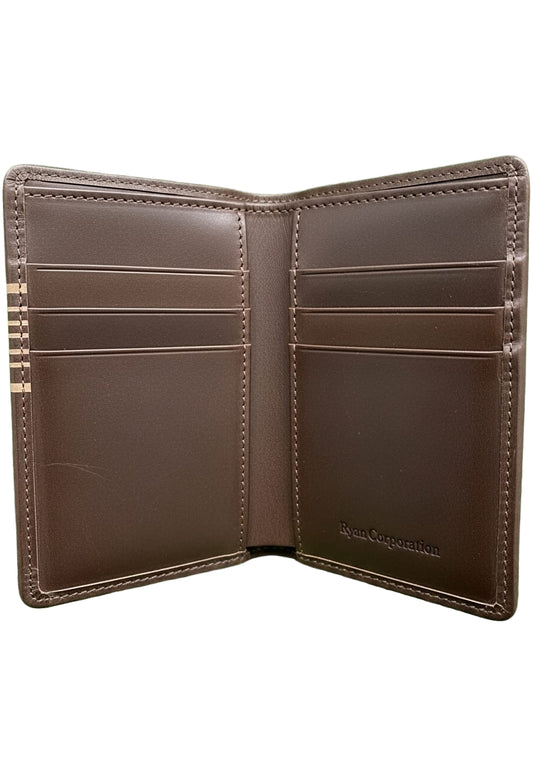 Dark Brown Leather Bifold Wallet Classic & Refined