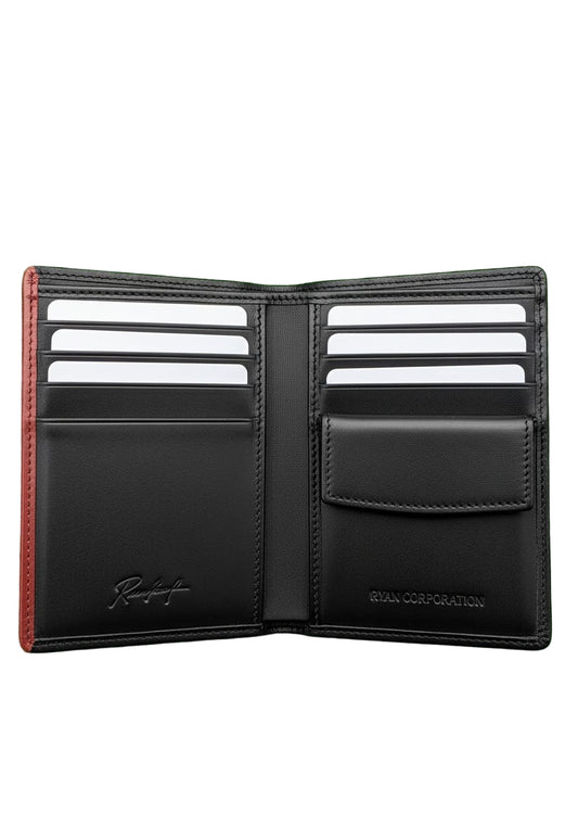Sleek Black Leather Bi-Fold Wallet  Classic Design