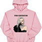 Pink Hoodie with Stylized Ryan Corporation Graphic