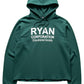 Dark Teal Cropped Hoodie with Logo
