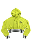 Neon Yellow Green Cropped Hoodie