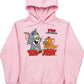 Pink Tom & Jerry Graphic Hoodie