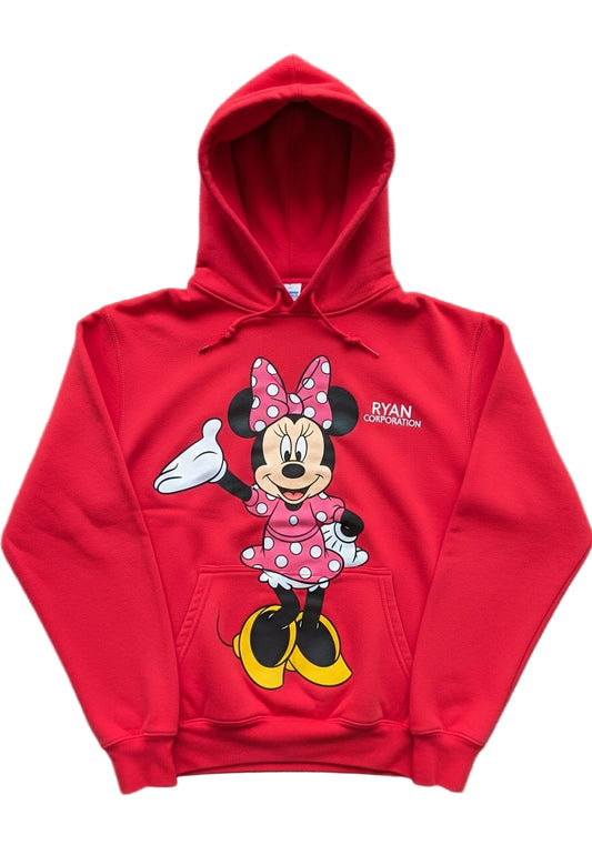 Red Minnie Mouse Graphic Hoodie