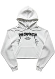 White Hoodie with Black “RYAN CORPORATION” Graphic