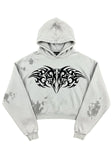 Light Gray Distressed Hoodie