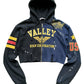 Cropped Split-Color Hoodie