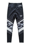 Women's Black Camouflage Athletic Leggings