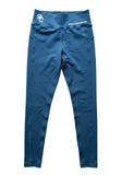 Dark Teal-Blue High Waist Women's Athletic Leggings