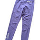 Muted Lavender Athletic Leggings Contoured Seam Design