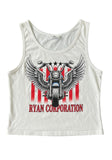 White Cropped Tank Top – Ryan Corporation