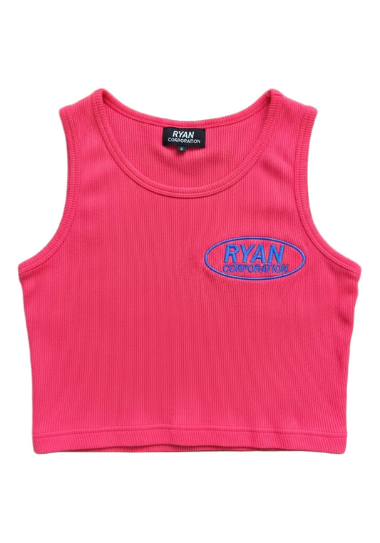 Neon Pink Ribbed Crop Top – Ryan Corporation