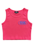 Neon Pink Ribbed Crop Top – Ryan Corporation