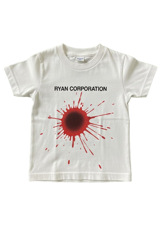 White “Blood Splatter” T-Shirt – Ryan Corporation