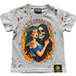 Gray Distressed “Flame Embrace” T-Shirt – Ryan Corporation
