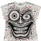 White Oversized “RYAN” Monstrous Face T-Shirt
