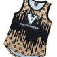 Black & Tan Ryan Corporation Mesh Tank Top