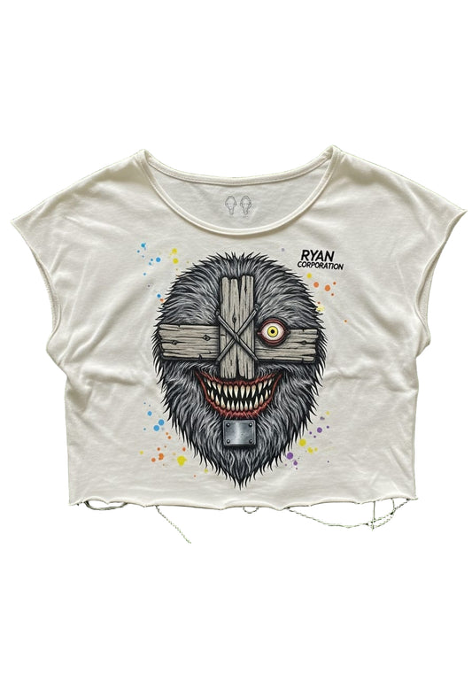 Off-White “Monstrous Head” Graphic Crop Top