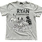 Gray “Ryan Corporation Dalmatian Family” Distressed T-Shirt